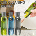 【cheapest+IN STOCK】Portable 3 in 1 Multifunctional Cleaning Brush Bottle Mouth Cap Detail Cup Brush Feeding Bottle Brush Multifunctional Grooved Cup Cover Brush Bestliving. 