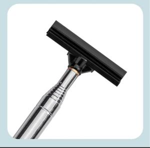 ลูกกลิ้งไล่น้ำกระจกด้านข้างรถยนต์แบบยืดหดได้เครื่องมือทำความสะอาดแก้วขนาดเล็ก100ซม. อุปกรณ์ขจัดคราบฝนที่บังลมโต๊ะที่จับแบบพกพาหน้ากระจกล้างรถที่จับยาวเครื่องมือทำความสะอาดแผงหน้าปัดเพื่อกำจัดหมอกและน้ำ