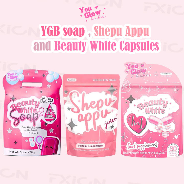 it is safe to take glutathione You Glow Babe Shepu Appu | Beauty White 4in1 Capsule | Beauty White Soap  70g Fda/Bpom Approved Soap Anti-Aging & Anti-Bacterial Soap Moisturizing &  Exfoliating Soap - Lazada