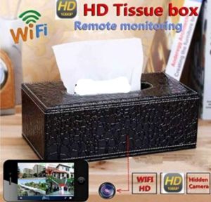 กล่องทิชชู่ติดกล้อง WiFi  Camera ดูผ่านมือถือได้จากทุกที่ในโลก