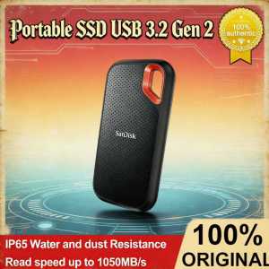 SanDisk Extreme Portable SSD E61 4TB 2TB 1TB Fast NVMe Read Speed 1050MB/s USB3.2 Gen2 Type-C Waterproof Black Blue Green PSSD