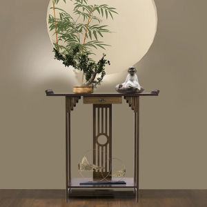 ยาว 82 ซม. โต๊ะสไตล์จีน Classic Style Solid Wood Console Table with Drawer