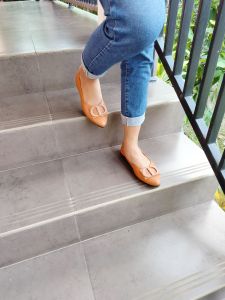 NASRU Sepatu Wanita Flat Shoes Kulit Premium Pentopel Flatshoes Lentur Elastis Soll Karet - NGH03