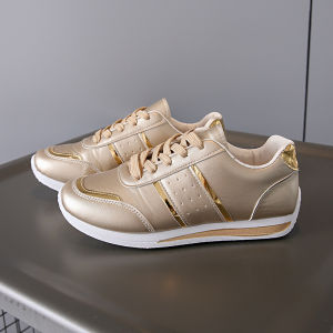 ali9 Sneaker Womens Shoes 2024 Spring and Autumn New European and American plus Size Flat Color-Blocking Forrest Gump White Shoes Womens Board Shoes Pumps