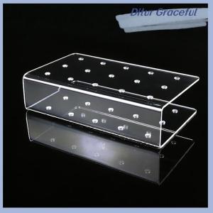 Ditur Bánh Lollipop chủ hiển thị đứng 15 lỗ rõ ràng Acrylic chủ kẹo chủ