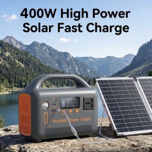 【Free Gift+Warranty】Solar Generator Portable 220v Outdoor Power with 10W Solar Panel for Self-Driving Camping etc