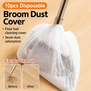 Hair Absorbent Disposable Broom Cover Household Adsorption Nonwoven Disposable Mop Cloth Lazy Broom Cover 扫把套