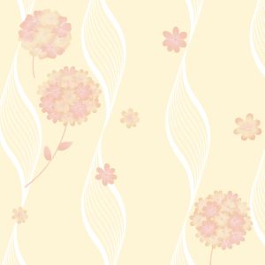 Wallpaper Dinding Bahan Vinyl Timbul Bertekstur Tebal Motif Bunga Salur Bukan Stiker  53cm x 10m