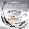 【New Launch】Glad2Glow Perfect Glow Cover Cushion Foundation Full Coverage Glowing Finish Glass Makeup. 