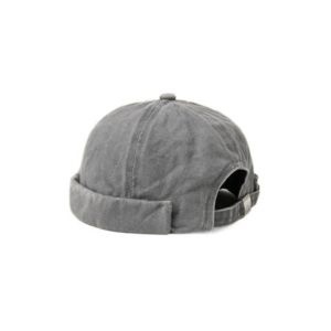 MARBLEX Solid Color Denim Cap Adjustable Distressed Denim Street Style Bonnet Casual Hip Hop Hat