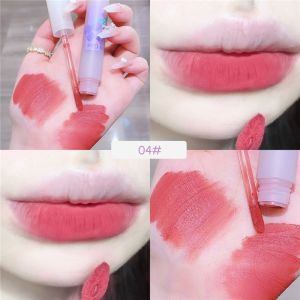 Lipstick Waterproof Longlasting Korean Von Gee 6 Colors Lip Glaze Velvet Mattelipstick Long Lasting Water Proof 24 Hours Nude Lip Gloss Easy To Color Lip Tint Mud