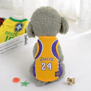 HATELI Fashion Sports Dog Clothes T Shirt Costume Yorkshire Chihuahua Puppy Pet Dog Clothing Cool Summer Cat Dog Shirt Vest Football European Cup