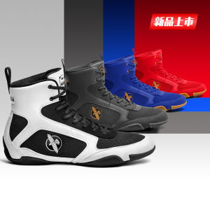 Hayabusa Boxing Shoes Men Women Sanda Shoes High-Top Boots Professional Competition Sports Shoes