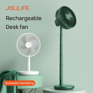 JISULIFE Desk Fan Wireless Fans Table Portable USB Stand Extendable 8000mAh Battery Type C Fast Charging Jisulife Fa13P 12 Inch Desk Fan - Lazada