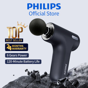 【New Arrival】Philips PowerGo Massage Gun 6 Speeds with Display Screen Deep Tissue Relief Lightweight Massage Mesin 筋膜枪 7319G