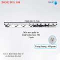 Móc treo quần áo inox sus 304 bóng cao cấp- móc áo kiểu hàng dày thủ công tỉ mỉ Rina. 