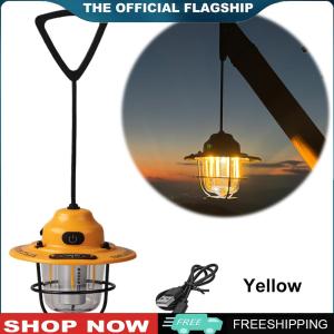 [ZENLEA6] LED Retro Small Droplight USB Charging Outdoor Campsite Lamp IPX4 Waterproof Tent Atmosphere Lamp for Camping Hiking Fishing