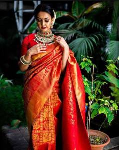 [Pre Order]Soft Lichi Silk Saree ~ Delivery Lead Time : 10 days