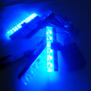 Lampu LED Grill Slim Strobo Motor Mobil sirine Polisi Patwal 10 mode
