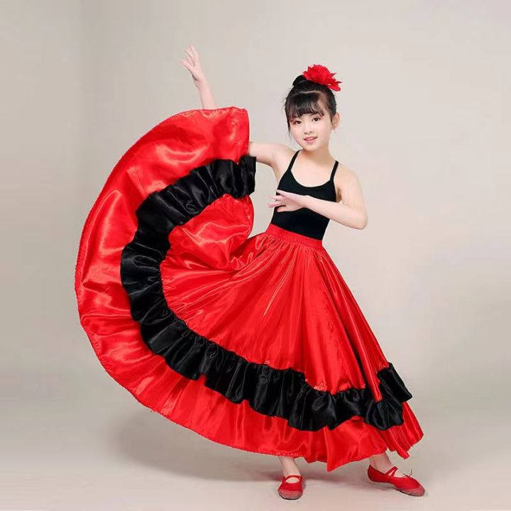 Flamenco Skirt Classic Women's Spanish Dance Costume Gypsies Flamenco Dress - Al Flamenco Skirt Classic Women's Spanish Dance Costume Gypsies Flamenco Dress - Al