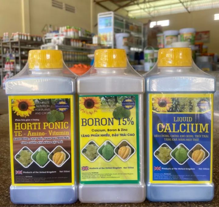Phân bón hữu cơ bộ 3 chống rụng bông, trái non, lớn trái nhập khẩu 100% ...