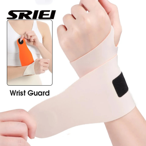 SRIEI 1Pcs Adjustable Thin Compression Wrist Guard Sprain Wrist Brace Tendon Sheath Pain For Men Women Wrist Exercise Safety Sup