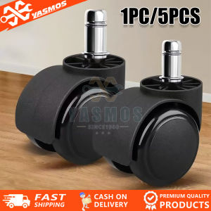 1pc/5pcs Office Chair Caster Wheel Spare Parts / Wheel Office Chair (Black)