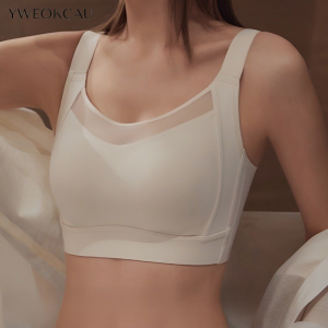 [YWEOKCAU] Minimizer Bra Wireless Seamless Full Cup Ultra Thin Soft Support Anti Sagging Lightweight Breathable Comfortable   Lingerie