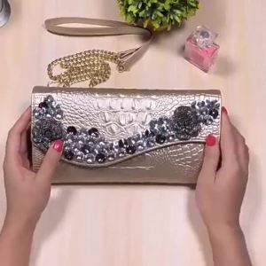 2025 New Korean-style large-capacity genuine leather clutch bag for women versatile crossbody bag elegant ladies handbag