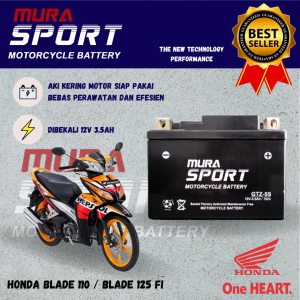 AKI MOTOR HONDA BLADE MURA SPORT GTZ5S 12V35AH BERKUALITAS DAN TAHAN LAMA