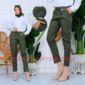 CELANA PANJANG WANITA TERBARU/BAGGY KATUN STRECHT MELAR/ALL SIZE FIT TO XL/KARET PINGGANG/KASUAL/CELANA KERJA