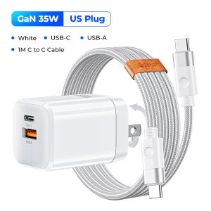 ORICO GaN 30W 35W USB C Charger Plug PD Type C Wall Charger Adapter Foldable Quick Travel Charger