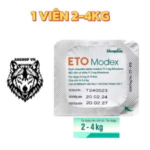 Viên Nhai Eto Modex Vemedim Diệt Ve Ghẻ Nặng Cho Chó Mèo Và Chai Xịt Nấm Ghẻ Thảo Dược Nhanh Lành Da Kích Thích Mọc Lông Nhanh
