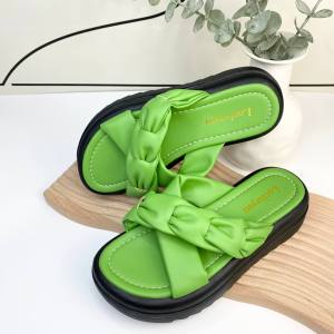 BISA COD DDS9028 Wedges Sandal Wanita Platfrom Sandal Fashion Import OSIDE Mules (With Box)