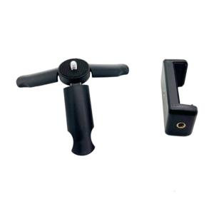 Smartphone Tripod Mount With 1/4Inch Screw Holes Secure Slip proof Clamp For Vloggers Content Creators
