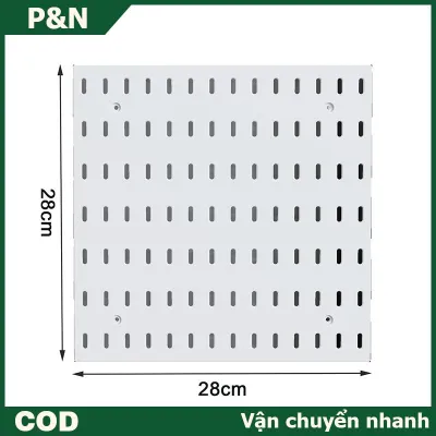 P&N Tường Kệ Pegboard hiển thị DIY Pegboard Kit lỗ Hội Đồng Quản Trị cho tấm tường trang trí nội thất treo kệ trang trí