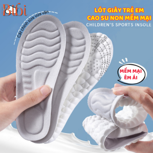 Lót giày trẻ em cao su non êm chân thoáng khí thấm hút mồ hôi. Lót giày cho bé cao cấp mềm mại