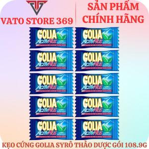 Kẹo cứng có nhân GOLIA activ plus nhân syrô thảo dược bịch 108.9g