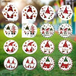 [COD] yixiayun 500Pcs Merry Christmas Stickers Christmas Theme Seal Labels Stickers For DIY Gift Baking Package Envelope Decoration