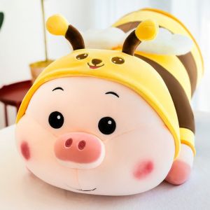 Gấu Bông Heo Ong Cute Siêu To 60cm- 1m2 Ong Vàng Lợn Nằm Cosplay Ong Vàng Cao Cấp