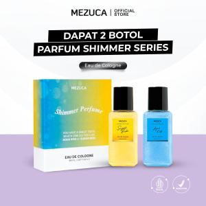 Dapat 2 Parfum Mezuca Shimmer Series Free Box EDC Wangi Tahan Lama Sugar Baby Aqua Kiss