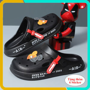 Dép Bánh Mì Cross AIR Đế Mềm  Chống Trơn Trượt Phong Cách Hàn Quốc Tặng Kèm Sticker Xinh Xắn