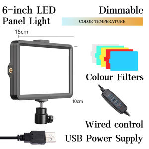 6/8/11 inch USB Fill Light LED Video Live Photo Shooting Photography Dimmable 3300-5600K  Art