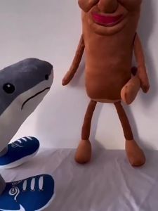 Shark tung tung tung sahur Plush Toy Shan Hai Jing Spoof Doll Figurine
