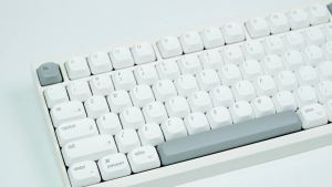 KBDiy Retro Style Keycaps ISO KOA Profile PBT Keycap Custom MX Switch For Mechanical Gaming Keyboard White 138 Key Caps Set