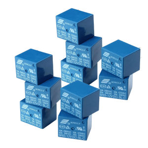 MW 10pcs SONGLE SRD-12VDC-SL-C Mini Power Relay – 12V DC 10A 5-Pin