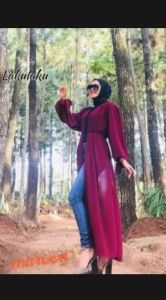 Mahira Outher Tangan Balon// Cardigan Panjang Kekinian// Bisa COD (Bayar Ditempat)