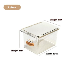 Transparent Drawer Storage Box Mirror Cabinet Lower Drawer Storage Box Cartoon Bathroom Cosmetics Cabinet Pull-Out Storage Rack