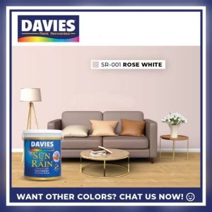 DAVIES SUN & RAIN / SUN AND RAIN PINTURA PANG CEMENT WALANG AMOY WATERBASED ELASTOMERIC PAINT PART I