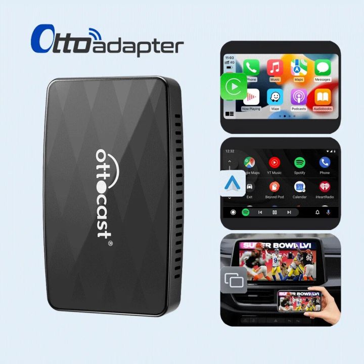 Ottoadapter MX Wireless Apple Car play Android Auto Airplay TV Box 3 IN ...